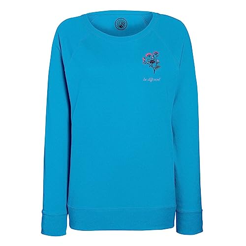 Sweatshirt Femme Be Different avec Dessin Bouquet de Fleurs Oeillets