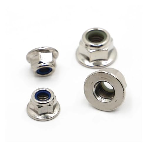 Écrou de blocage nylock M3 en acier nickelé pour fixation durable de filetages