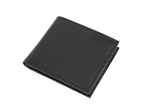 Mens RFID Blocking Bifold Wallet Genuine Leather Brown (Walnut)4