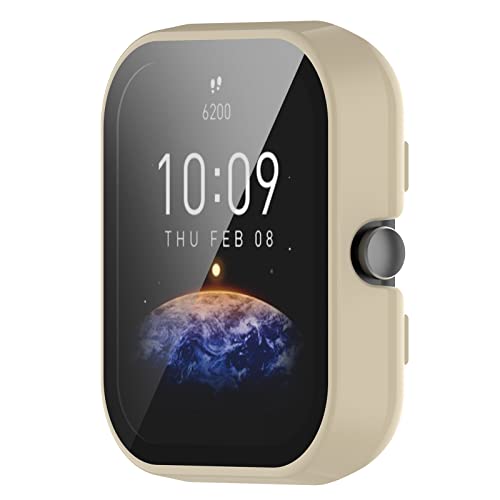 Screen Protector Compatible With Amazfit Bip 3 Pro/Bip 3 Cases Smartwatch Accessories Tencloud Covers Scratched Resistant Full Protective Cover Screen Protectors For Bip 3 Pro/Bip 3 (6Colors) #TOP7