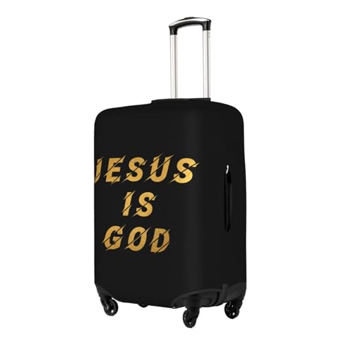 Travel Luggage Cover Jesus Is God Fashion Washable Baggage Suitcase Protector Fit For Luggage Medium2