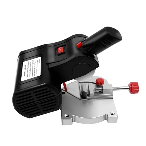 Mini scie radiale électrique 90 W - 4500 tr/min - Capuchon de table - Scie à onglet - Pour travaux manuels - Lame de scie circulaire - Scie radiale - 0-45° - 50 mm x 100 t