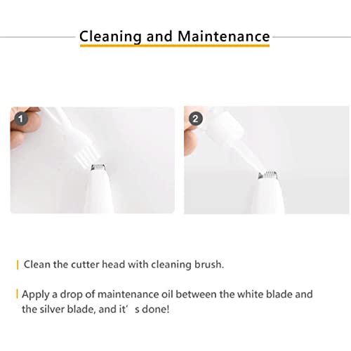 Urbaner Cordless Small Pet Hair Grooming Paw Trimmer, Low Noise For Trimming Cats And Dogs' Hair Around Paws, Eyes, Ears, Safe Blade, Rechargeable, White, Mb-021 #TOP5