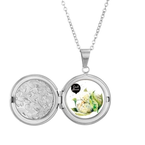 Collier médaillon chou-fleur souvenir d'enfance pour célébrer un lien unique