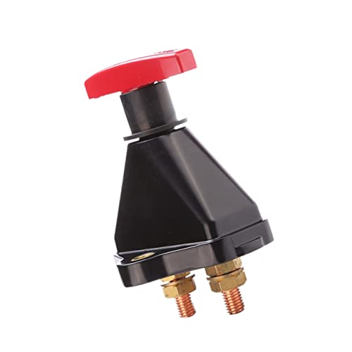 GRIRIW 600a Marine Boat Car Battery Cut off Switch Blackout Battery Disconnector Solid Brass Nuts