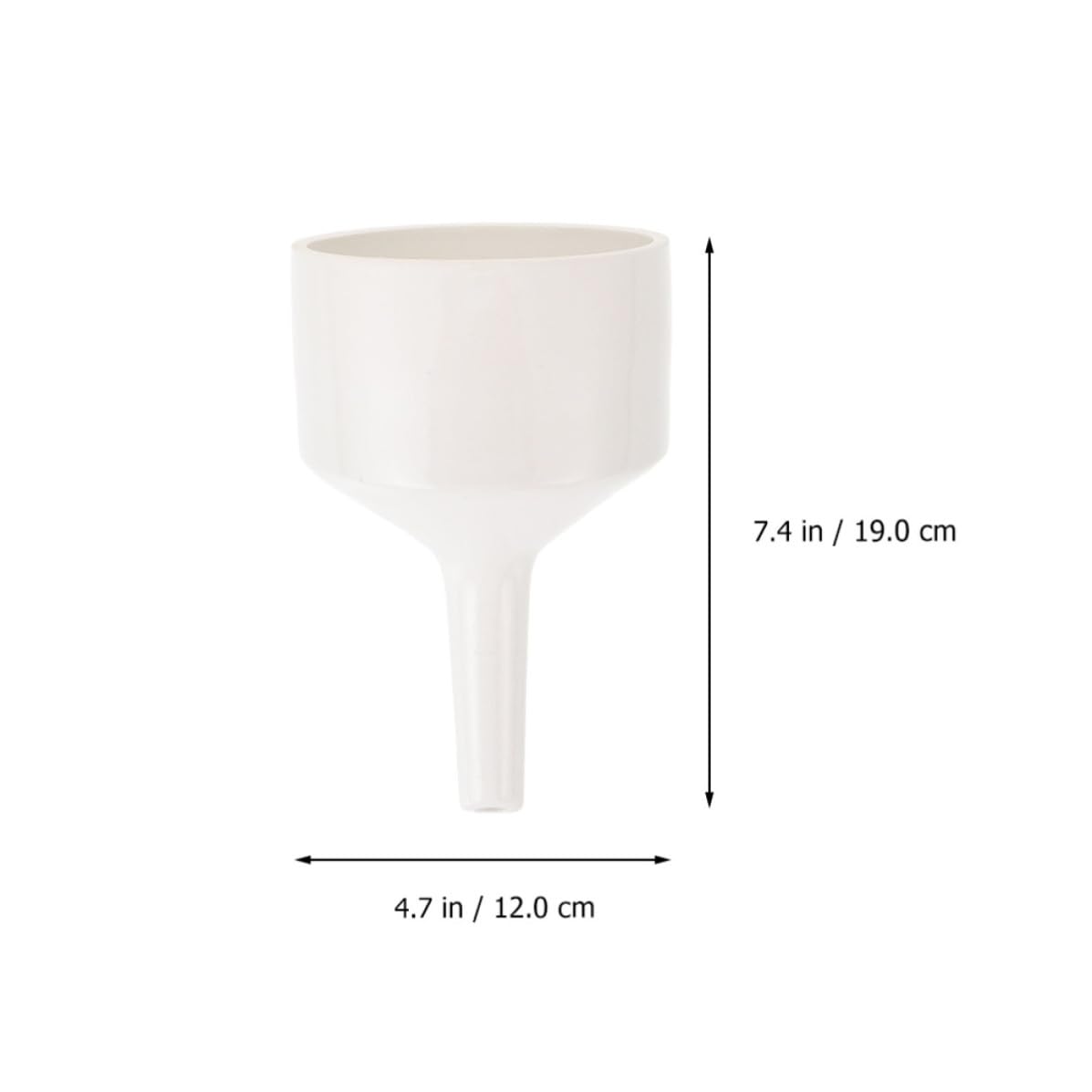 YARNOW Embudo de Cerámica Pulido y Blanco Resistente a Ácidos y Álcalis para Uso Científico Adecuado para Filtración en Laboratorio