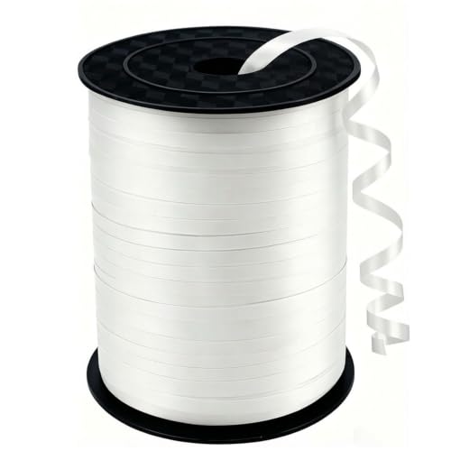 Premium White Curling Ribbon 500 Yard for Gift Wrapping Balloon String Party Decoration Baby Shower