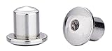 Two Screwback Replacement Backs for Screw Back Earrings, Stainless Steel (Silver Toned)