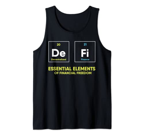 DeFi Shirt Crypto Dezentrale Finanzen Freiheit Blockchain Tank Top