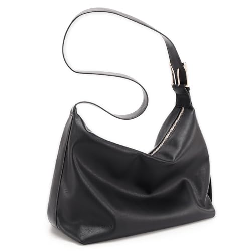 Hobo Bag for Women Vegan Leather Tote Bag for Women Slouchy Shoulder Handbag Purse Crossbody with Adjustable Strap