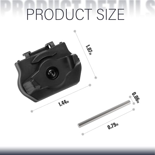 Image of 691136 Flashlight Battery Door Replacement for Tactifcal Using | Flashlight Pressure Switch Rugged Replacement, Battery Cover Built for Tactical Flashlight Use, Snaps Securely Into Place