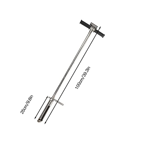 Gtouse 39Inch Soil Sample Probe,Soil Sampler Probe Stainless Steel, Soil Test Kit For Sampling Lawns Garden And Plant Care Farm With Ejector Eject Bore Foot Pedal #TOP1