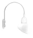 RAB Lighting GN4LED13YADW Gooseneck Style 4 13W Warm LED 15 Angled Dome Shade, White