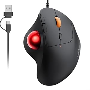 ProtoArc 有線トラックボールマウス 6ボタン 2,500円！プライム会員は送料無料！