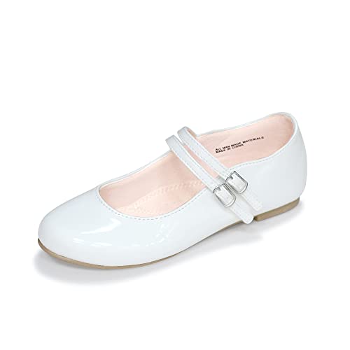 Girls Dress Shoes Mary Jane Shoes for Girls,Princess Ballet Flats Flower Girl Wedding Party School Shoes