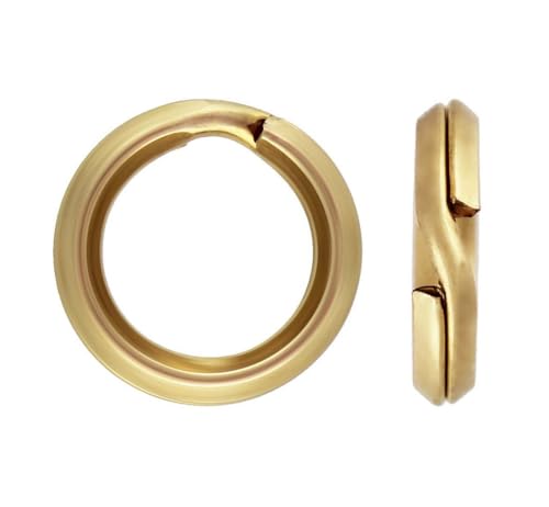10pcs Adabele Real 1/20 14K Gold Filled 5.2mm Split Jump Ring Round Open Connector Non Tarnish for DIY Craft Charm Jewelry Making JK6-A5