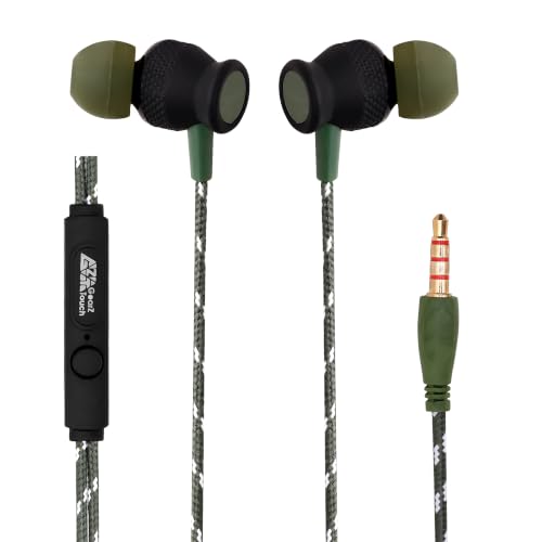 Image of Noise NiO Wired Earphones 3.5mm with HD Mic, Clear Sound, Deep Bass, in-Line Volume Control & Noise Cancellation, Compatible with 3.5mm Audio Jack Mobiles - Green
