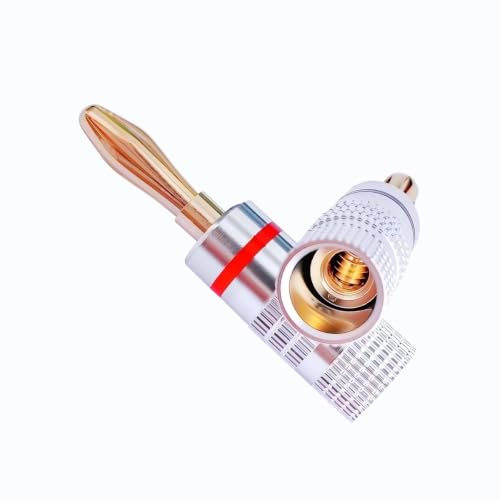 Conector de cable de altavoz de 4 mm con doble tornillo para transmisión de audio sin pérdidas 3