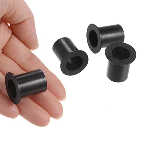 QUARKZMAN 4 Stück Geflanscht Hülse Lager 13mm Bohrung 16.1mm AD 22.1mm Länge Nylon Buchsen für Welle Schwarz