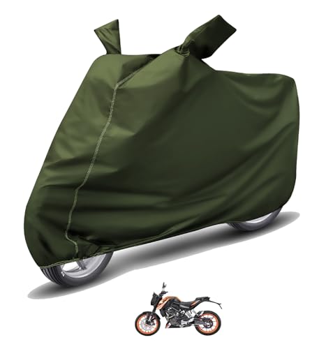 Image of Auto Hub Waterproof Bike Cover Compatible with KTM Duke 125 Dustproof, UV Protection Two Wheeler Bike Duke 125 Cover - Green