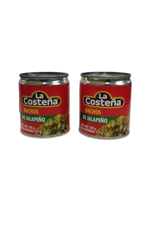 JALAPEÑOS - LA COSTEÑA - NACHOS DE JALAPEÑO - CHILE JALAPEÑOS - PACK DE 2-220 GRAMOS
