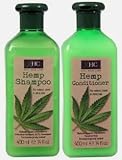 MM XHC Hemp Shampoo & Conditioner 400ml - Natural Hair Care, Hydrating & Nourishing, Vegan-Friendly, Organic Ingredients, Anti-Frizz, Strengthening & Repairing, Suitable for All Hair Types