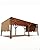 DEXSO 12'X 20' Cedar Wood Pergola with Solid Structure, Retractable Shade Canopy, Durable, Rot Resistant, Patio Pergola for Backyard, Deck, Garden, Outdoor Entertaining