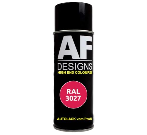 Aérosol de peinture RAL 3027 - Rouge framboise - Satiné - Peinture pour voiture