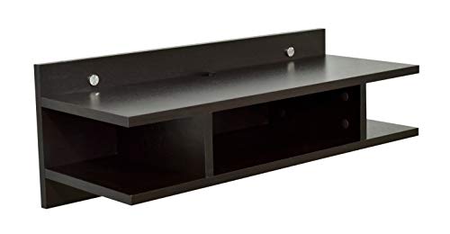Image of DeckUp Auch-S Engineered Wood Wall TV Unit (Dark Wenge, Matte Finish)