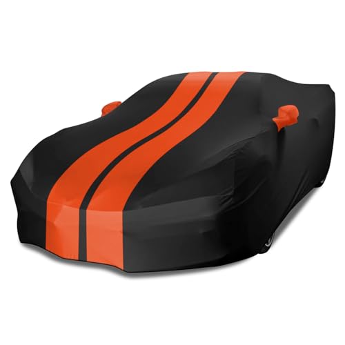TECTICO Bache Housse Voiture Intérieur de Sport 4,6-4,9m Élastique Respirante Souple Anti Rayure Protection Complète pour Garage Indoor Auto Show,...