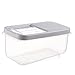 Produktbild PKJP Household Schlafzimmer Küche Aufbewahrungsbox staubdicht Feuchtigkeitsspeicher Reisbox, grau