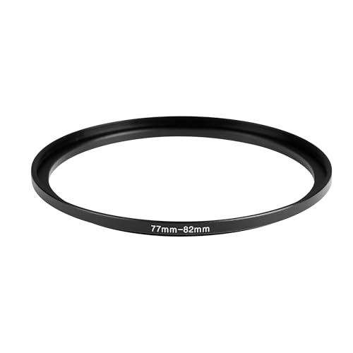 Image of 77-82mm Step-Up Ring Adapter, 77mm to 82mm Step Up Filter Ring for 77mm Lens Install 82mm ND CPL UV Camera Lens Filter(77mm-82mm)