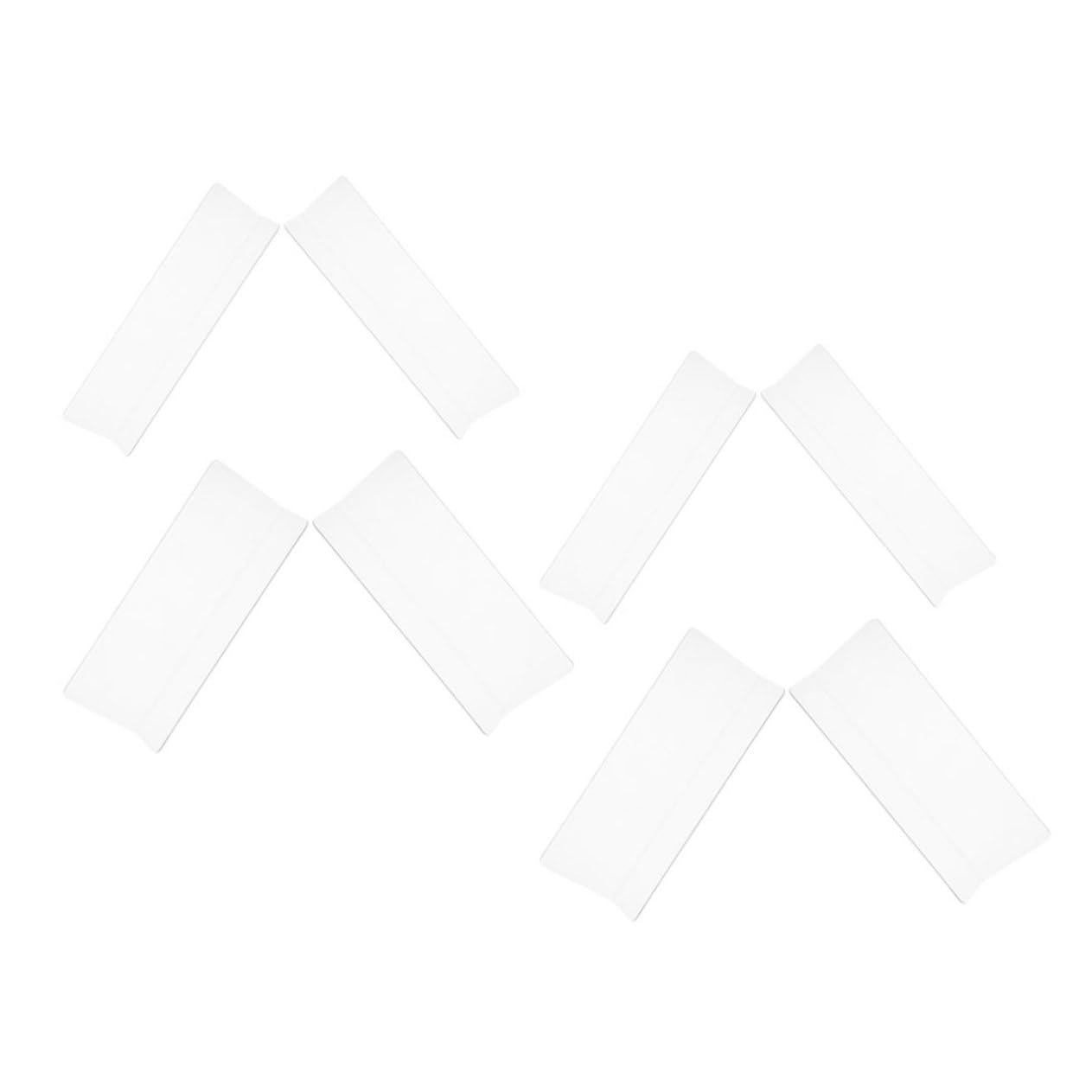 TEHAUX 8Pcs Clear Plastic Closet Shelf Dividers Shaped Organizers for Clothes Books and Bags Easy Installation Portable and Elegant Design for Supermarkets and Home Use