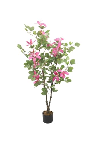 Image of Fox & Fern Bauhinia Flower Artificial Plant 130CM with Basic Pot | Elevate Any Corner of Your Home /Office | Ornamental Plant Best for Gifting, Party, Home Decor (GAJW3690)