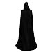 Ulbemoll 47inch Hooded Cloak Cape for Men & Women Halloween Cape Cloak Unisex Witch Vampire Cosplay Costume