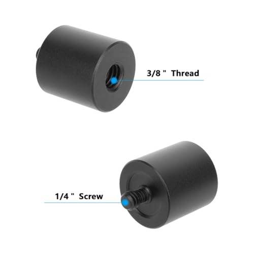 Adaptador de rosca de aluminio 3/8 hembra 1/4 macho para rotula 3