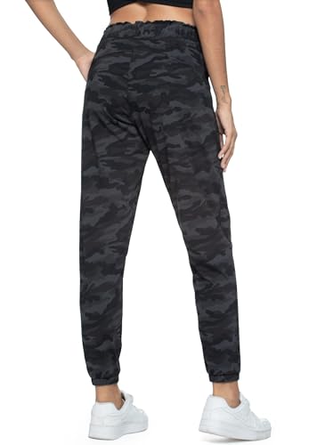 Image of Haowind Joggers for Women with Pockets Elastic Waist Workout Sport Gym Pants Comfy Lounge Yoga Running Pants
