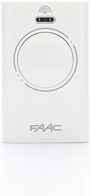 787007 FAAC Torautomatisierung Fernbedienung XT2 433 SLH LR Sender 2 Kanäle weiß 433 MHz