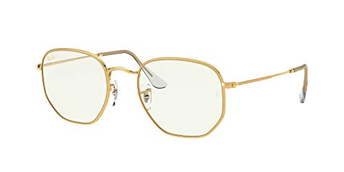 Image of Ray-Ban Unisex UV Protected Sunglasses ( 0RB3548|48 mm|Clear /Blue Light Filter)