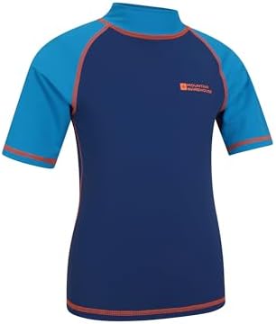 7. Bild von Mountain Warehouse Rashguard für Kinder - Kurzarm-Schwimmshirt für Jungen und Mädchen mit LSF 50+ UV-Schutz, schnell trocknend, Flatlock-Nähte - Schwimmen & Neoprenanzug 2-3 Jahre
