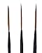 Andrew Mack Brush AMVD-MS-Set Von Dago Mini Saber Set of 3 Pinstriping Brushes Sizes 00-1