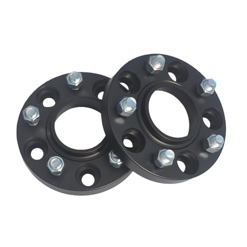 Roue hubcentrique noire 2 pièces 5x112 de 30mm avec visserie 14x1.5 pour SUV et berlines