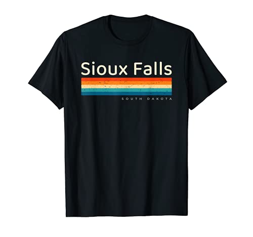 Sioux Falls SD South Dakota Retro Design T-Shirt