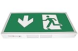 Über drei LEDs zeigt die Notleuchte an, ob sie lädt, ob es ein Problem gibt und ob sie in Betrieb ist.
