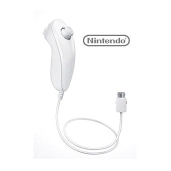 Amazon Com Official Nintendo Wiiu Nunchuk Controller White Bulk Packaging Renewed Video Games
