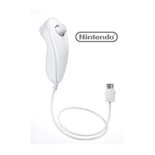 Official Nintendo Wiiu Nunchuk Controller - White (Bulk Packaging) (Renewed)