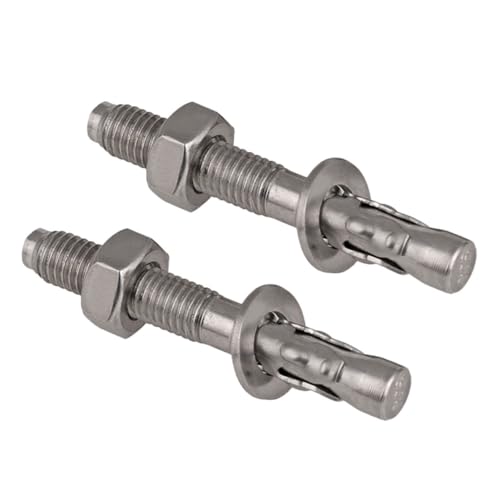 ERINGOGO 2 Pezzi Ancoraggi Cuneo Per Calcestruzzo in Acciaio Inossidabile Espansori Di Fissaggio Per Pareti e Soffitti Elementi Di Fissaggio Robusti Per Lavori Di Ristrutturazione e Costruz