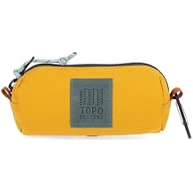 Topo Designs Burrito Bag Small Accessory Pouch for EDC, Travel, Desk, Fully Foam Padded, Recycled Nylon Construction, 1L Mustard