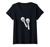 Las maracas mexicanas se utilizan como instrumentos musicales y generalmente están en formas ovaladas o de huevo. Están hechas de calabazas secas con cuentas, granos o piedras pequeñas en el interior. Gran regalo de recuerdo de diseño de ropa para tu familia y amigos.