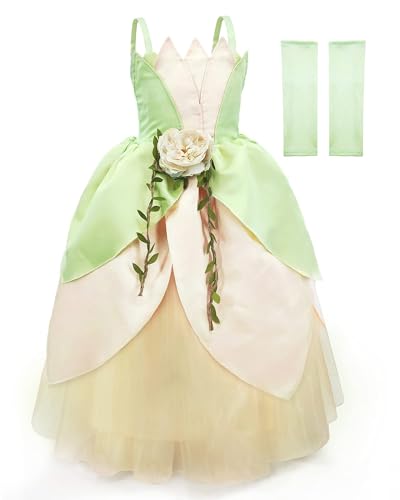 Disfraz de princesa para niñas Tiana 10-11 años miniatura 2